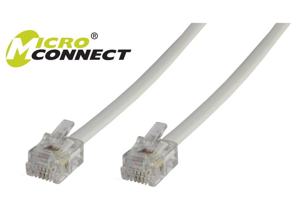 MicroConnect RJ12/RJ12, M-M, 2m