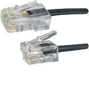 MicroConnect Kabel Modular RJ11-RJ45 2M M/M Črn