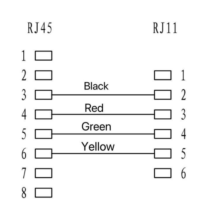 MicroConnect RJ11-RJ45 kabel