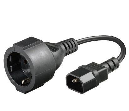 MicroConnect Kabel za napajanje C14 -Schuko M-F