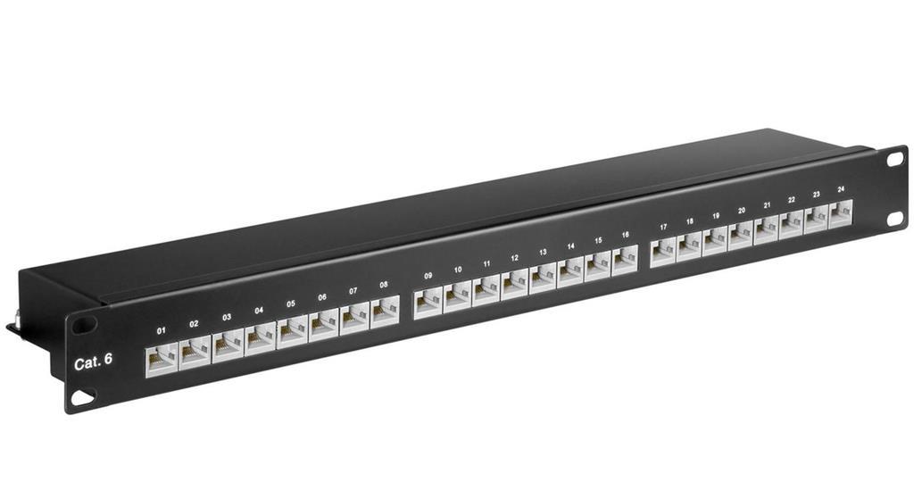 MicroConnect CAT6 24 port 19"" Patch panel,
