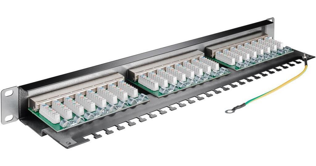 MicroConnect CAT6 24 port 19"" Patch panel,