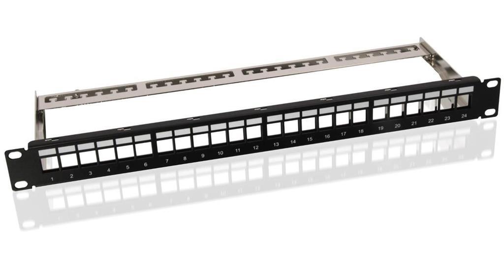 MicroConnect CAT6 24 port 19"" Patch panel,