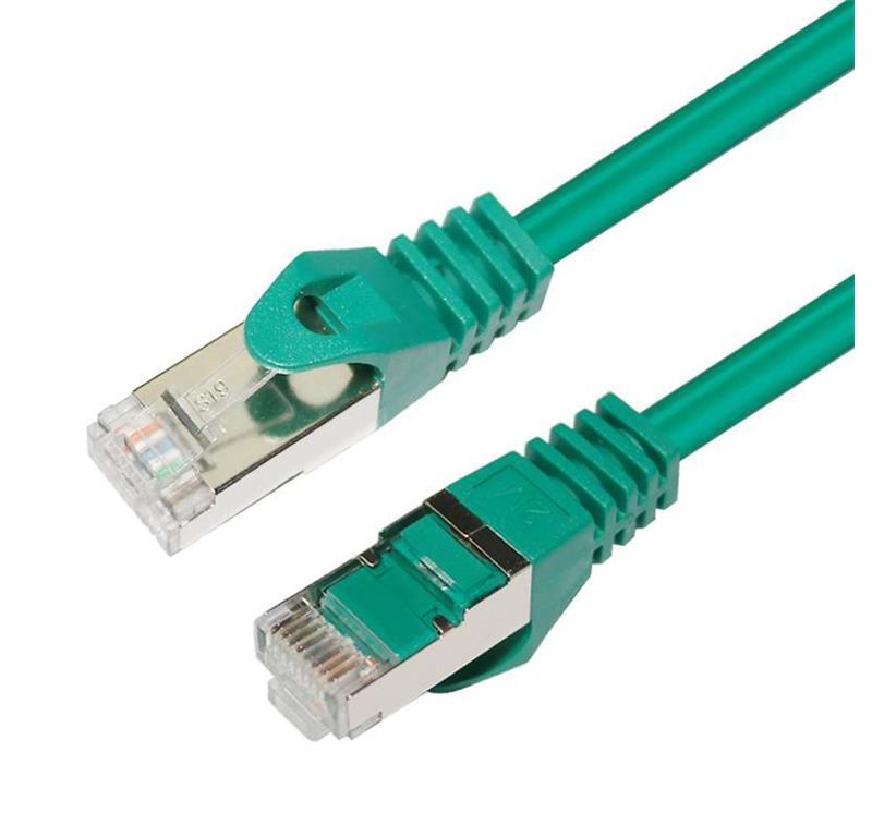 MicroConnect CAT7 S/FTP mrežni kabel 0,5m, zeleni