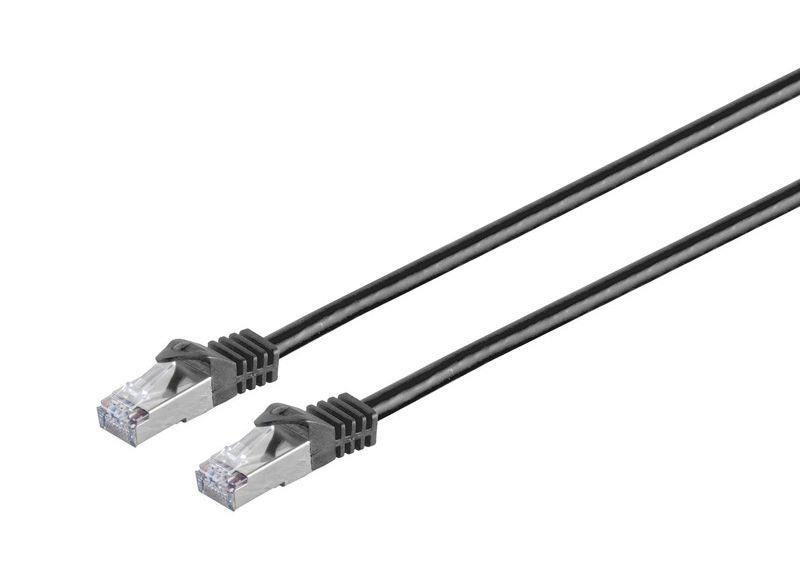 MicroConnect CAT7 S/FTP mrežni kabel 0,5m, crni