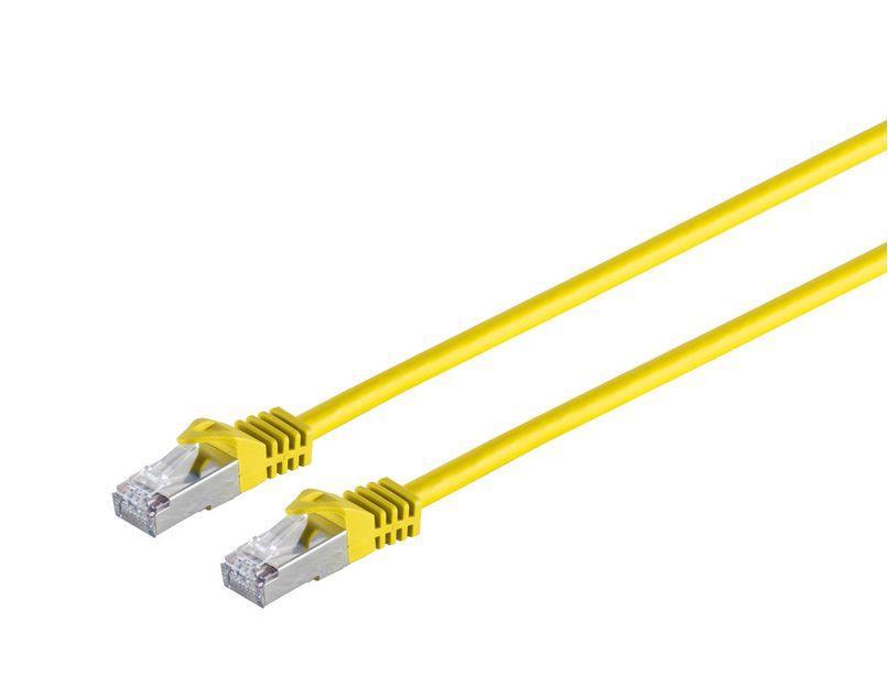 MicroConnect CAT7 S/FTP Omrežni Kabel 0,5m, Rumen
