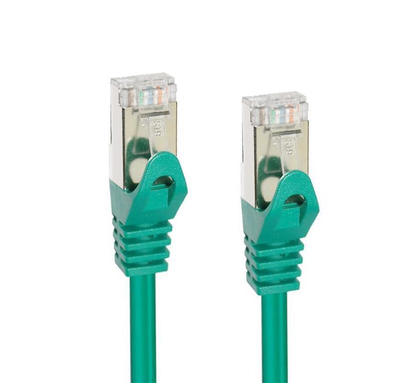 MicroConnect CAT7 S/FTP Omrežni Kabel 20m, Zelen
