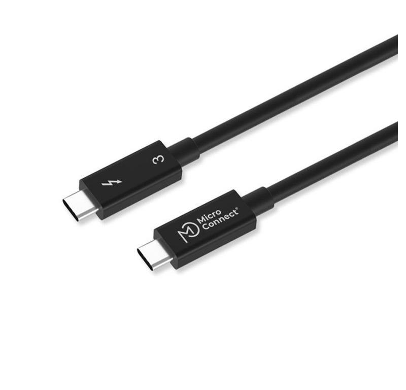 MicroConnect Thunderbolt 3 kabel, 0.5M, bez halogena