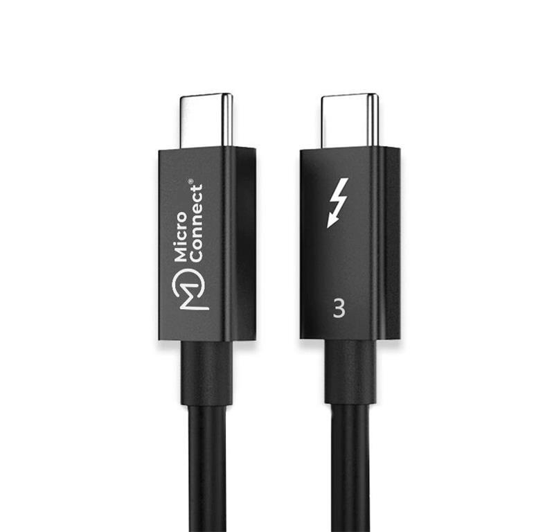 MicroConnect Thunderbolt 3 kabel, 0.5M, bez halogena