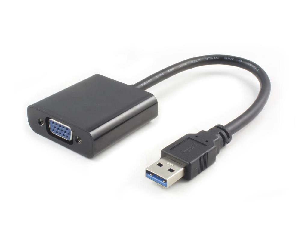 MicroConnect USB 3.0-VGA M/Ž crni