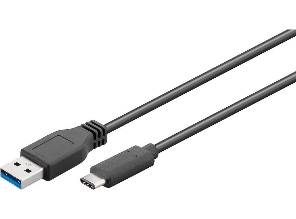 MicroConnect USB 3.2 Gen 1 C-A kabel, 0.15m
