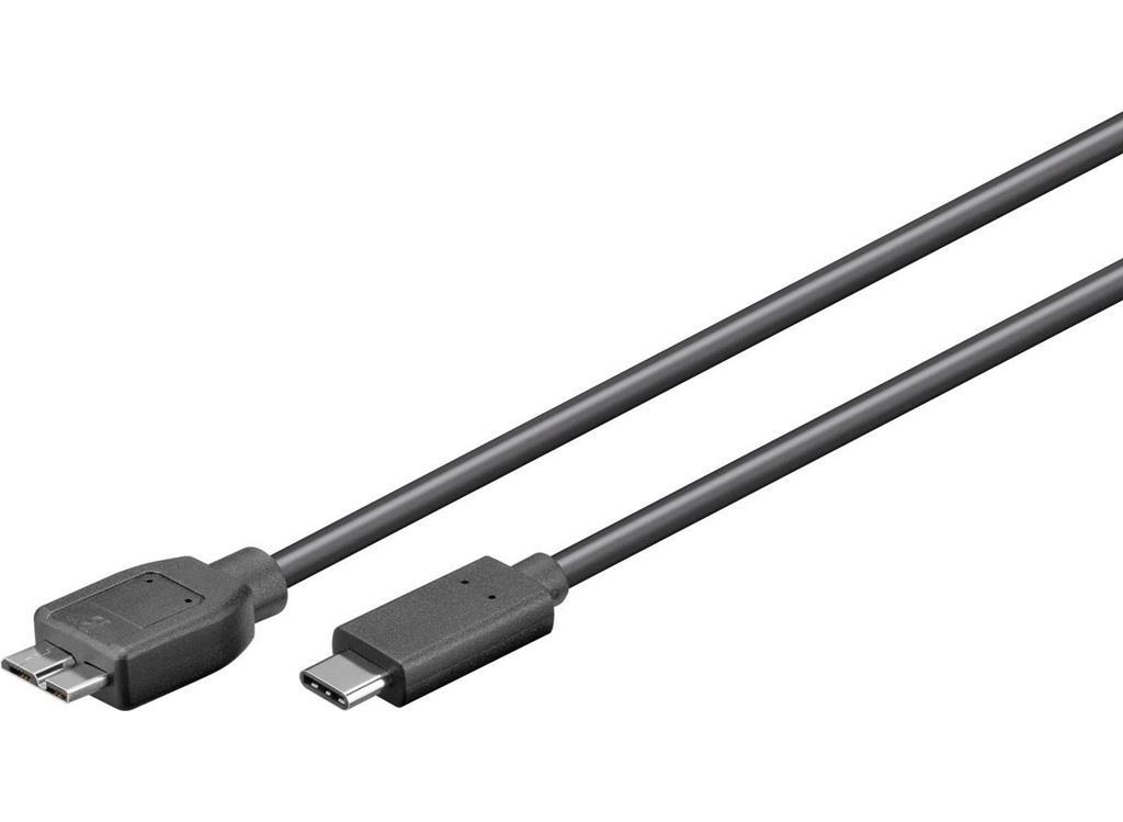 MicroConnect USB-C na USB 3.2 1 Gen 1 Micro B 0,6M