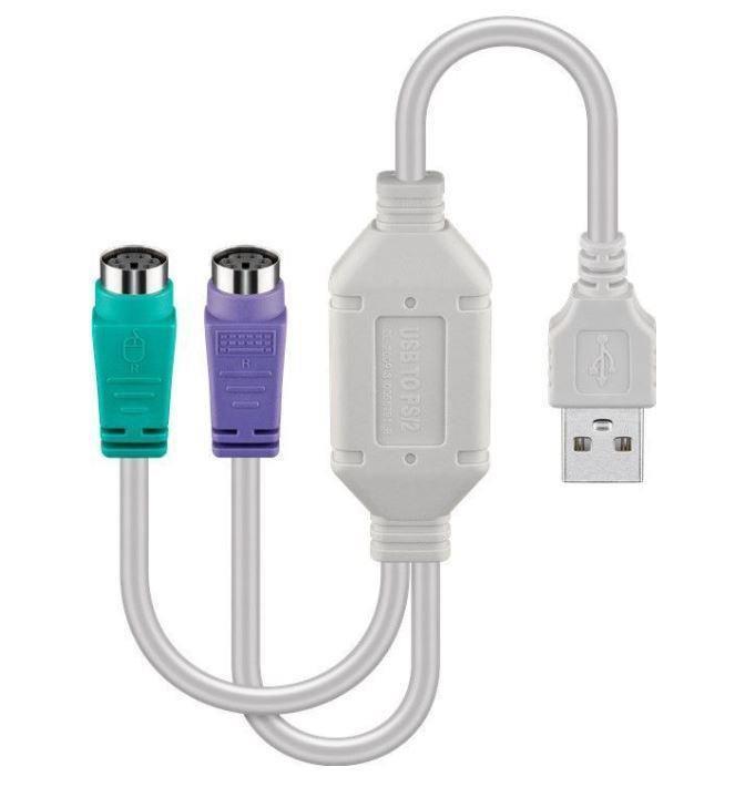 MicroConnect USB A - adapter 2x PS/2 0,3m