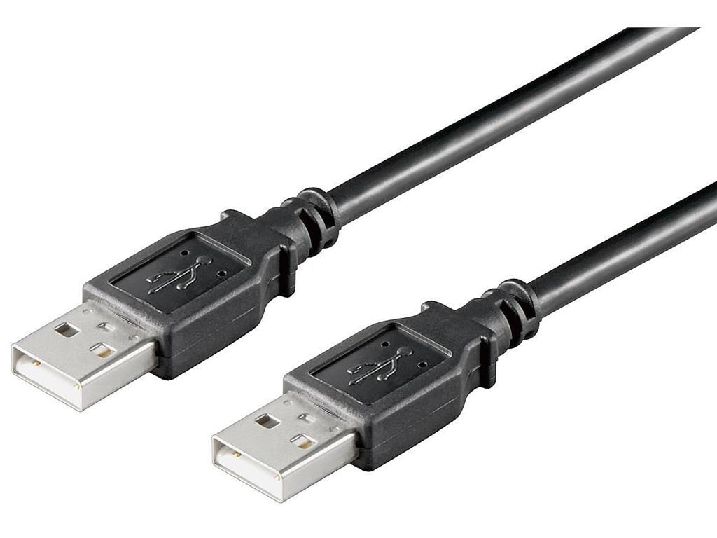 MicroConnect USB2.0 A-A 0,5m M-M, crni