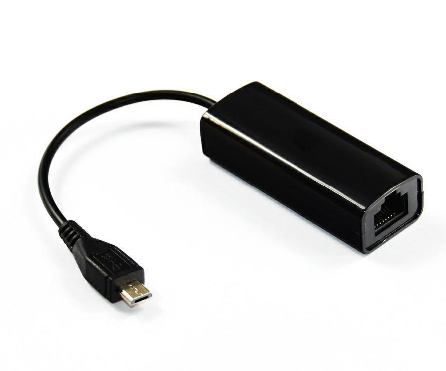 MicroConnect USB MICRO na Ethernet, crni