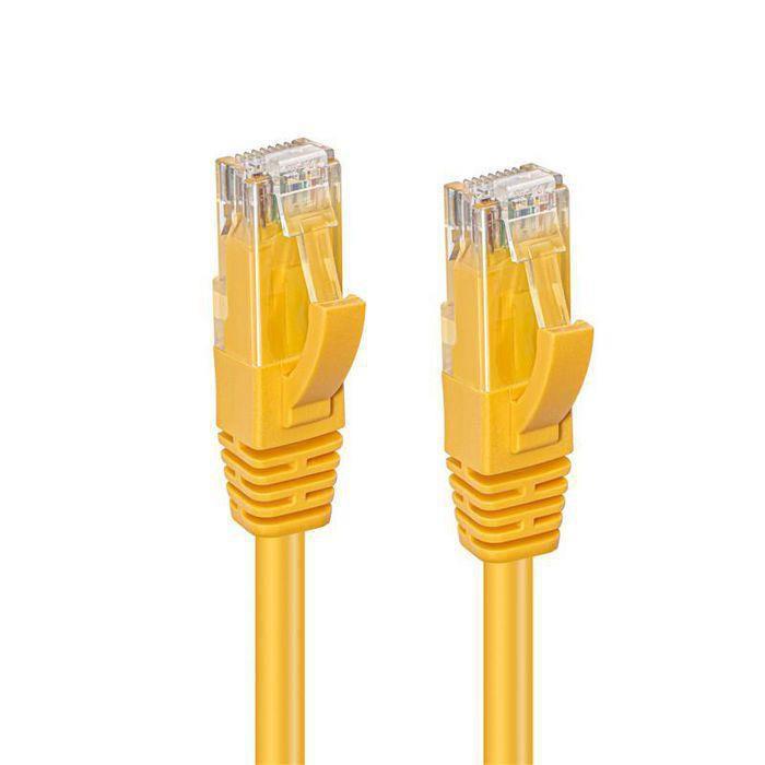 MicroConnect CAT5e U/UTP mrežni kabel 0.5m, žuti