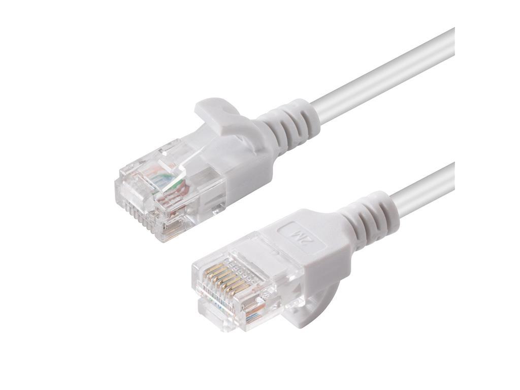 MicroConnect U/UTP CAT6A Slim 0.25M bijeli