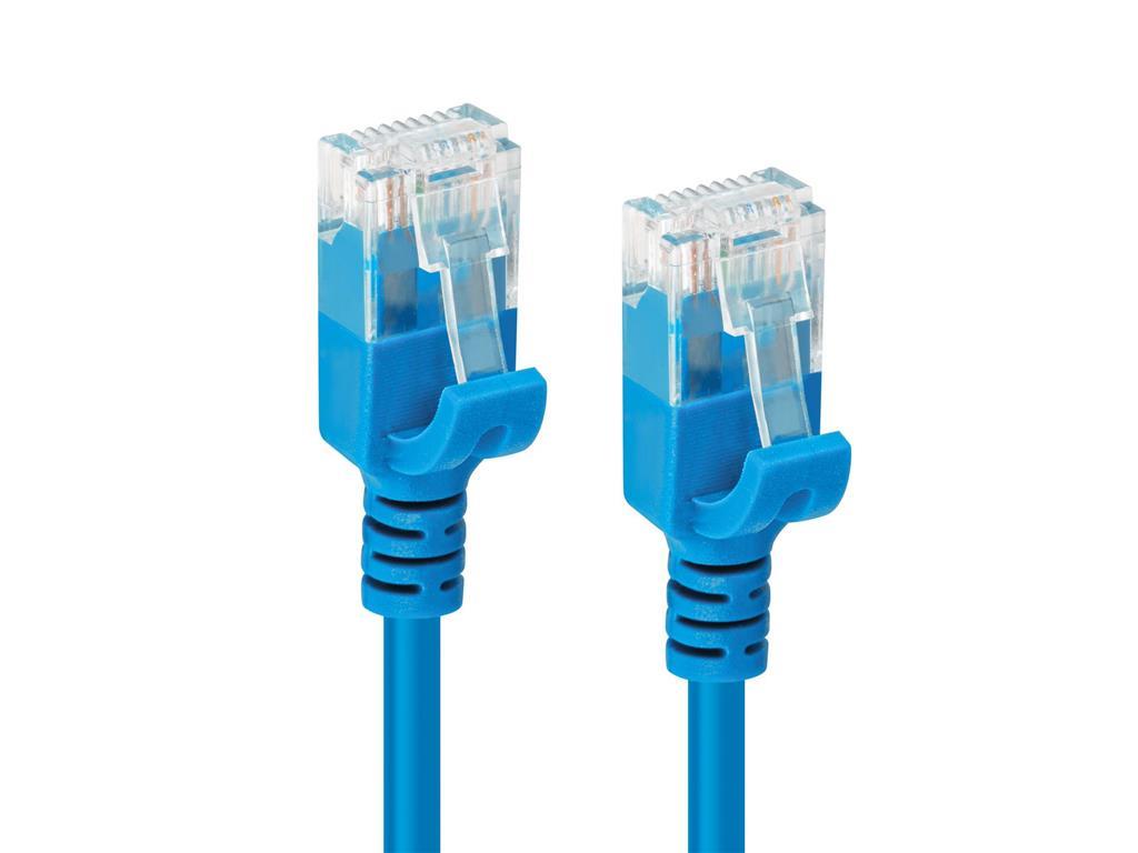 MicroConnect U/UTP CAT6A Slim 2M plava