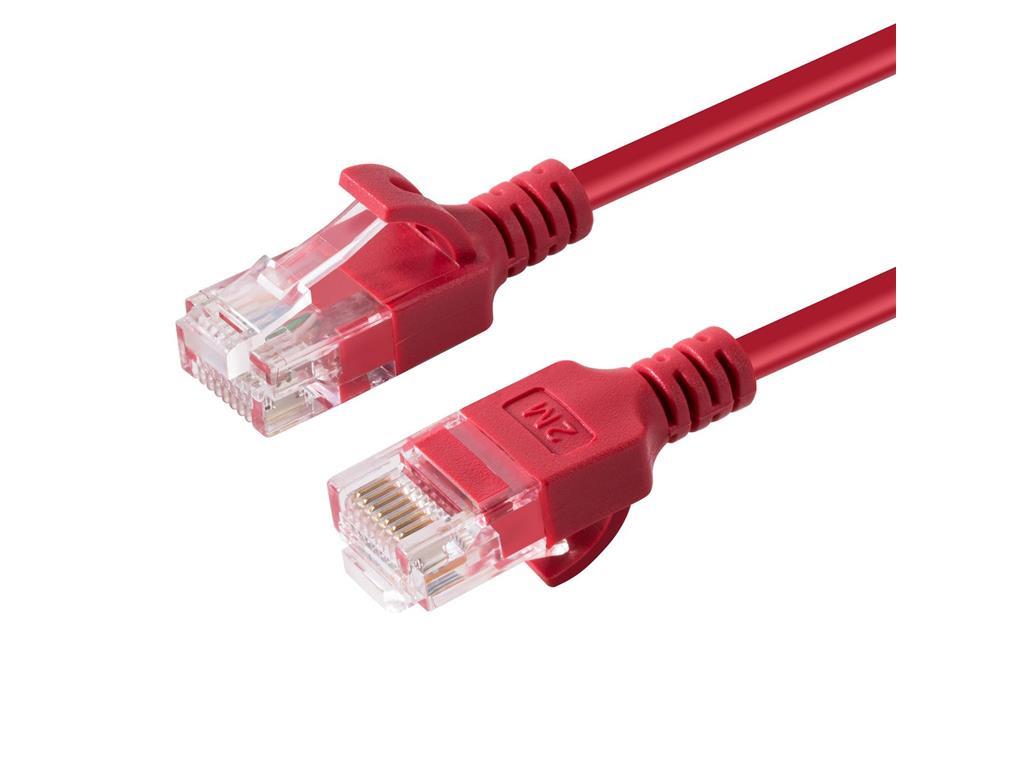 MicroConnect U/UTP CAT6A Slim 2M Crveni