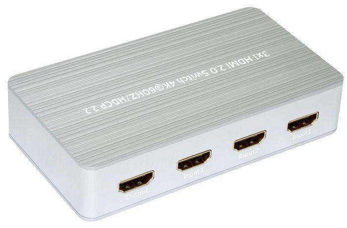 MicroConnect Tanak 3x1 HDMI2.0 aluminijski 4K