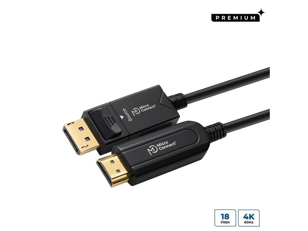 MicroConnect Premium Optic DP - HDMI kabel