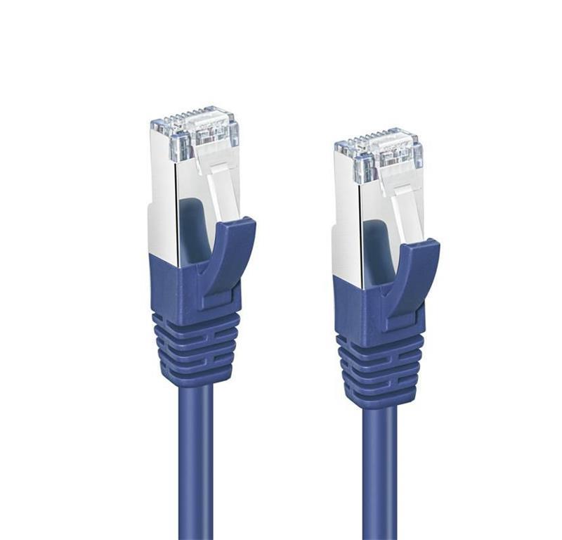 MicroConnect CAT6A S/FTP Network Cable 15m, Blue