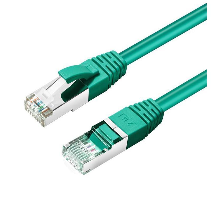 MicroConnect CAT6A S/FTP 7.5m zeleni LSZH