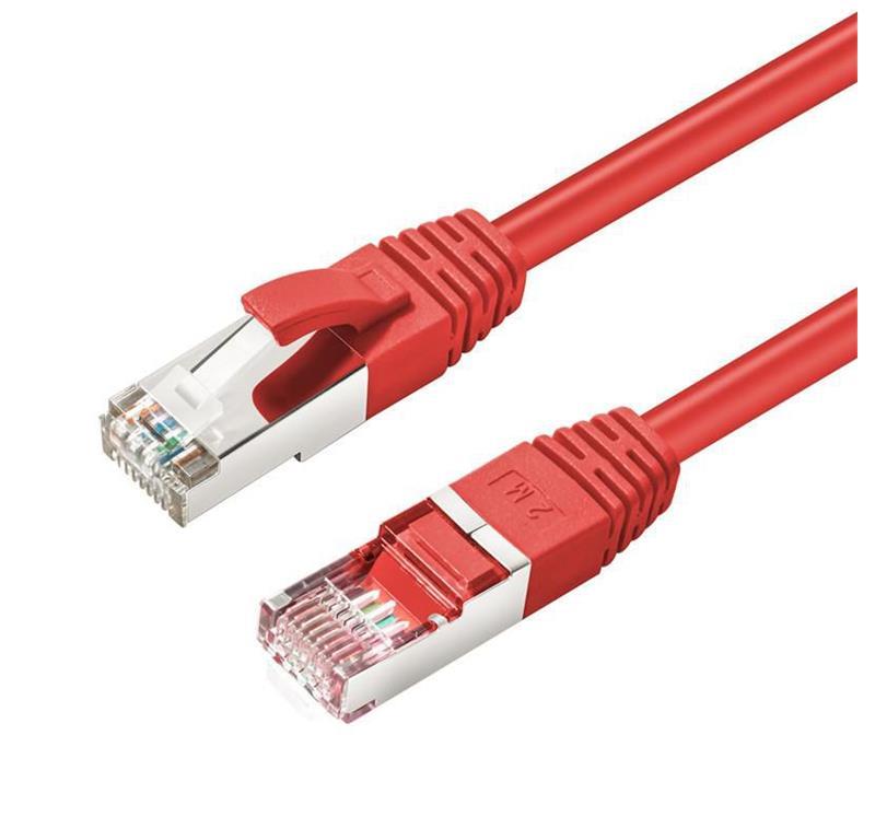 MicroConnect CAT6A S/FTP Network Cable 3.0m, Red