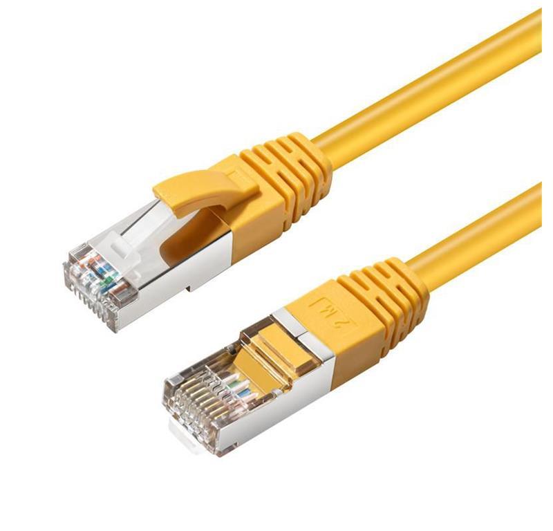 MicroConnect CAT6A S/FTP Network Cable 20m, Yellow