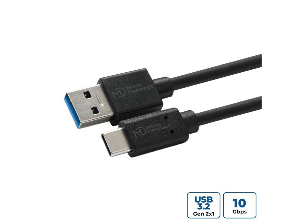 MicroConnect USB C-A 3.2 Gen 1 kabel, 1.5m