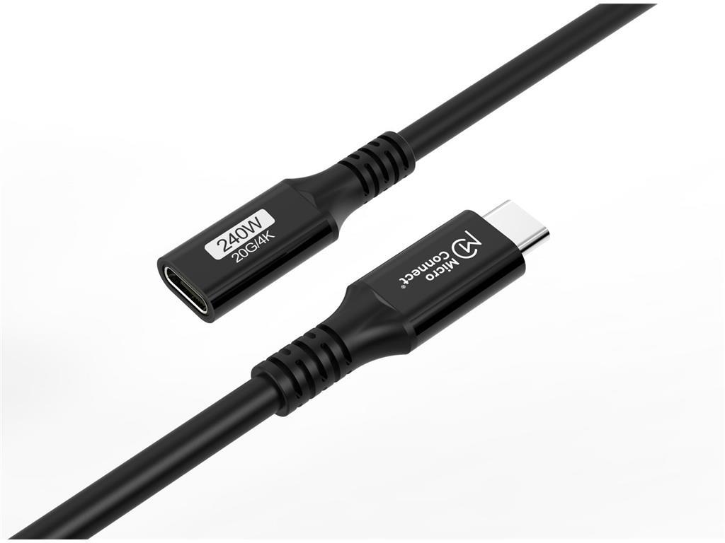 MicroConnect Premium USB-C produžni kabel 1m 20Gbps,
