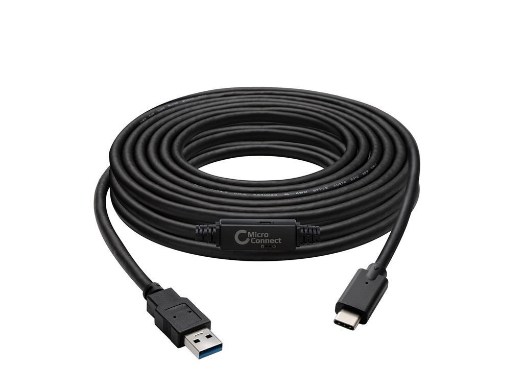 MicroConnect USB 3.2 Gen 1 A na USB-C Gen1 kabel - 5m