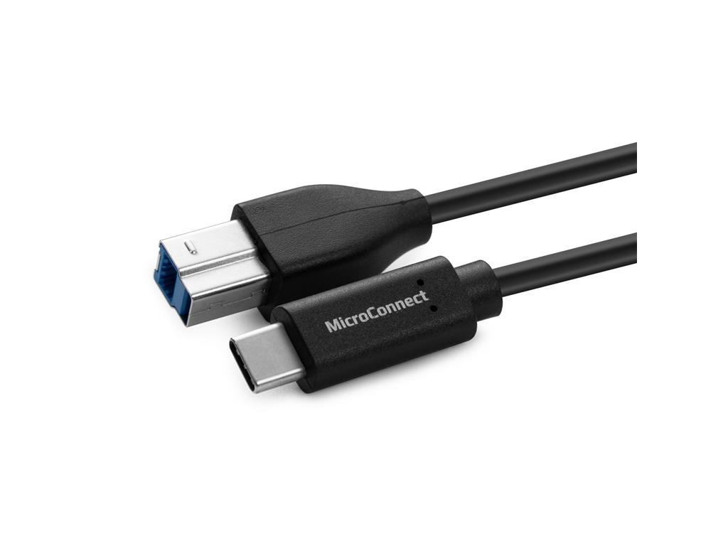 MicroConnect Kabel USB-C - USB 3.2 Gen 1 B, 1,8m
