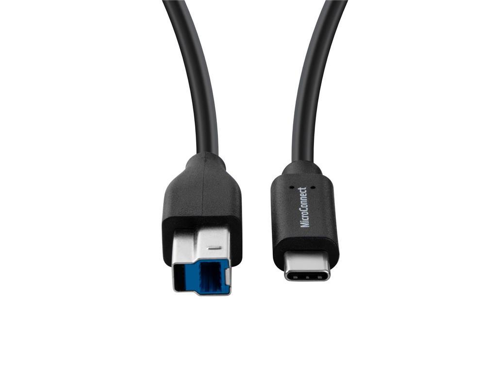 MicroConnect USB-C na USB 3.2 Gen 1 B kabel, 3m