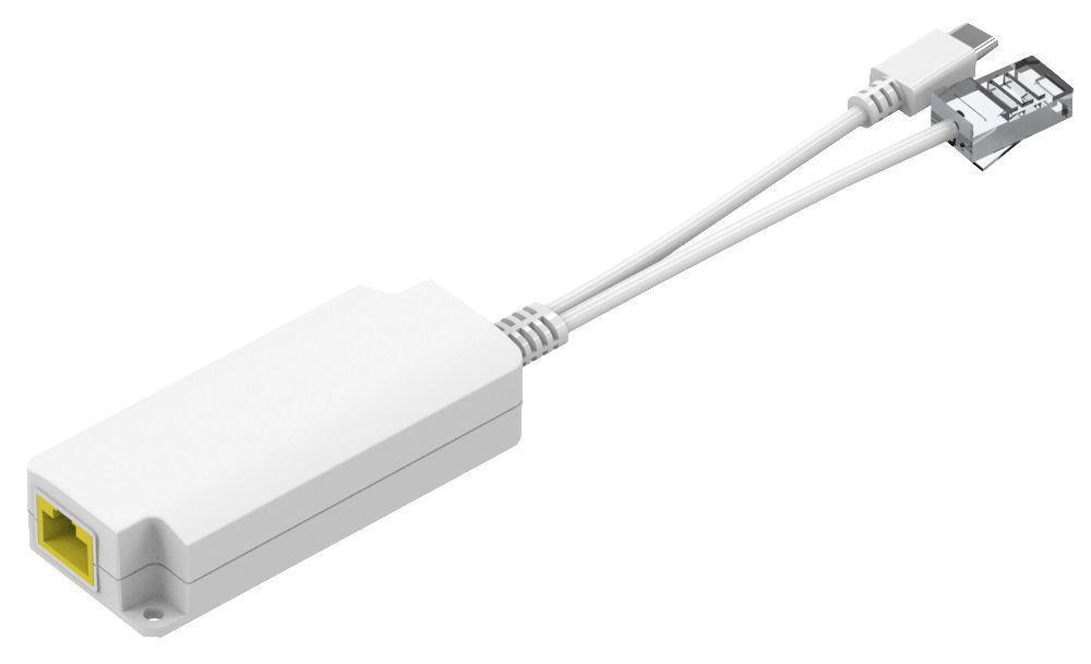 MicroConnect 10/100 Mbps POE razdelilnik USB-C - RJ45