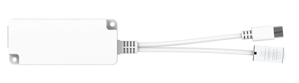 MicroConnect 10/100 Mbps POE razdelilnik USB-C - RJ45