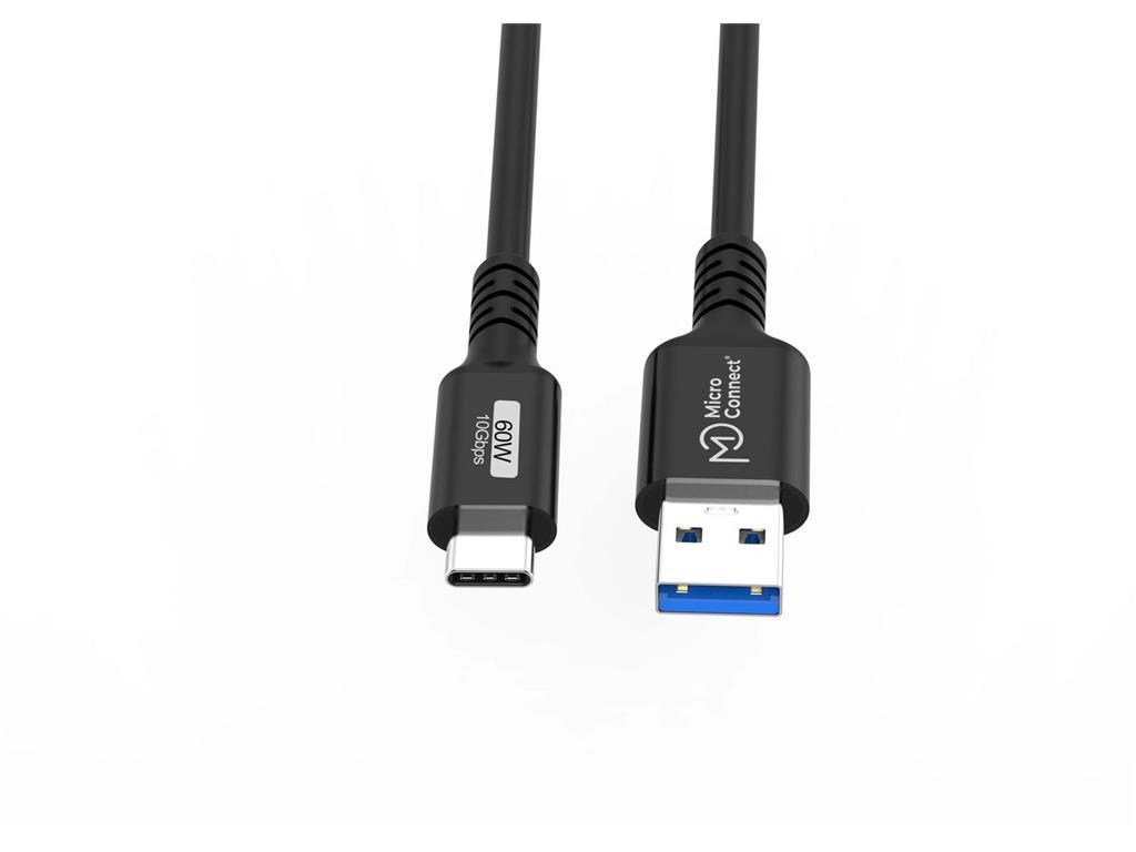 MicroConnect Premium kabel USB C-A 3.2 Gen2 1m