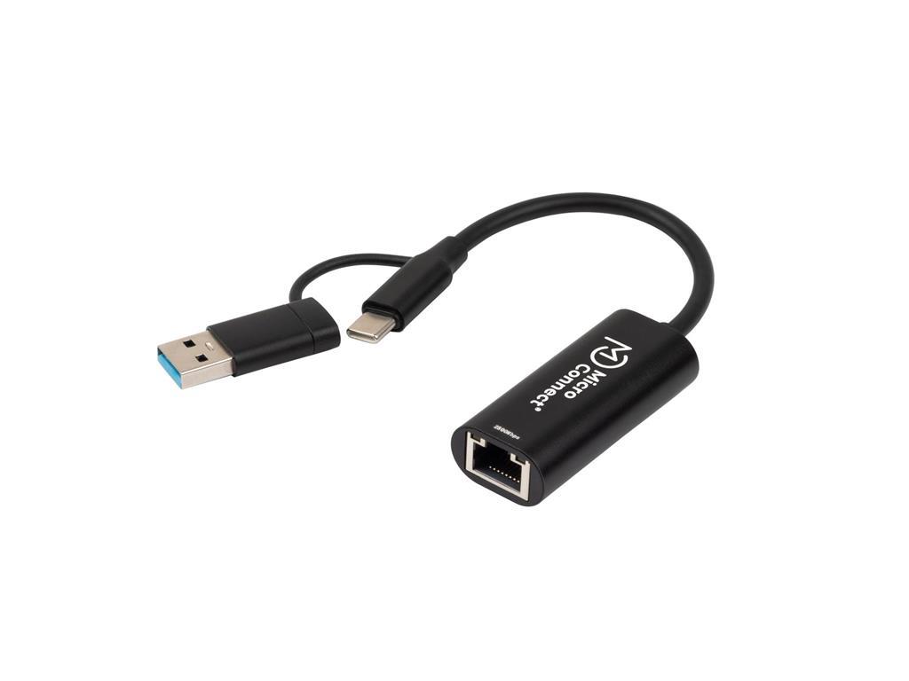 MicroConnect Premium USB-C / A na RJ45 2,5G mrežni