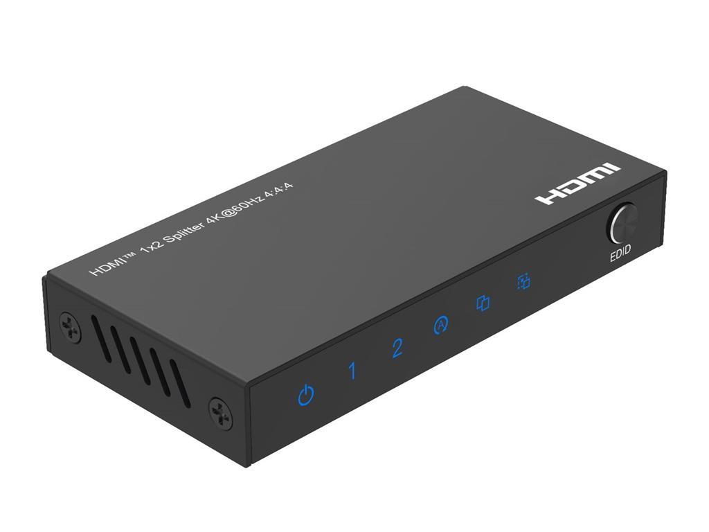 MicroConnect 4K@60Hz HDMI razdjelnik 1x2, 4:4:4