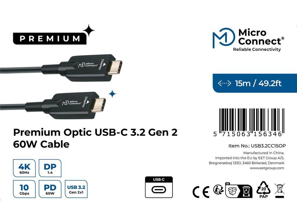 MicroConnect Premium USB-C 3.2 Gen 1 hibridni optički