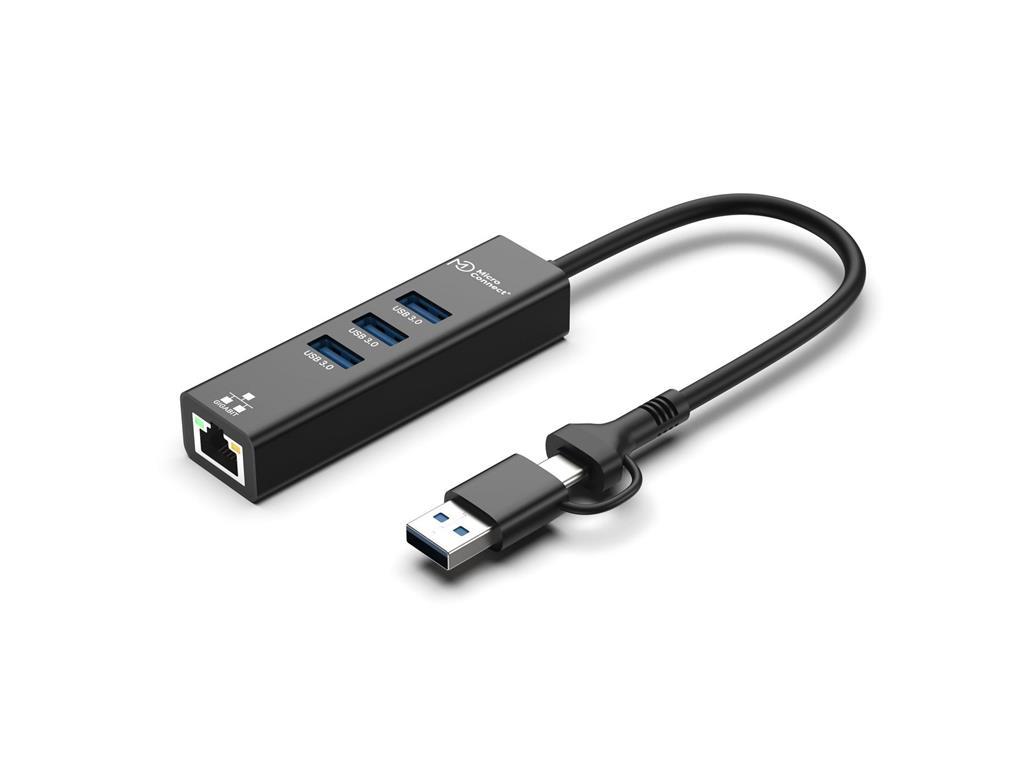 MicroConnect Premium USB 3.2 Gen 1 hub s 4 portova,