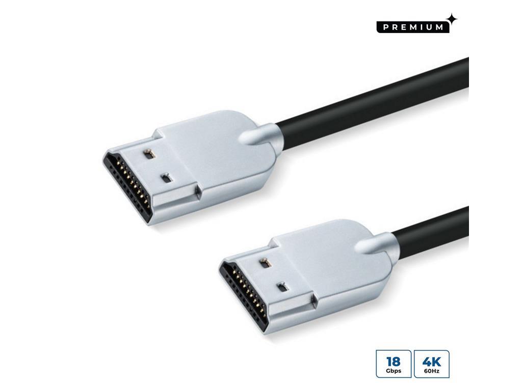  Premium HDMI 2.0 Super Slim Črn