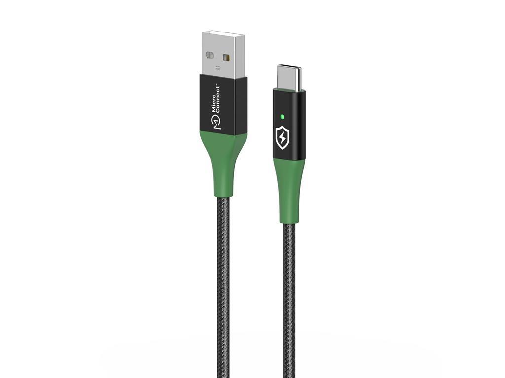 MicroConnect Pametno punjenje kabel USB A-C, 2m