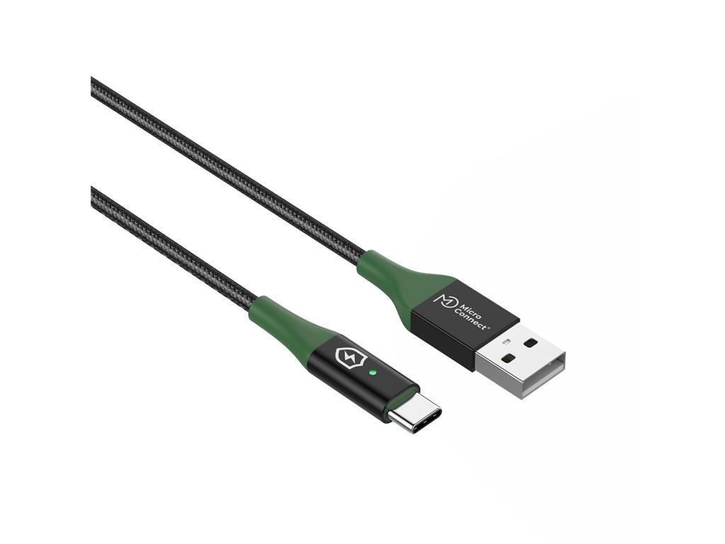 MicroConnect Pametno punjenje kabel USB A-C, 2m