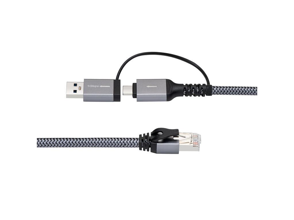 MicroConnect CAT6 FTP na USB A-C adapter kabel, 1