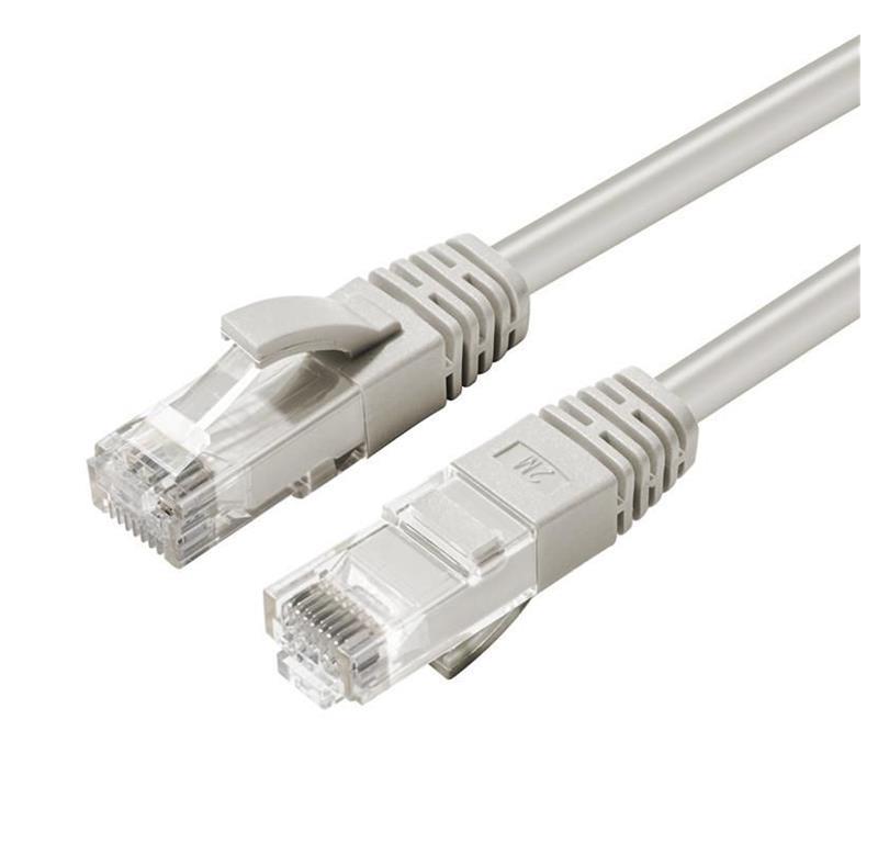 MicroConnect CAT6A UTP 0.3m siva LSZH
