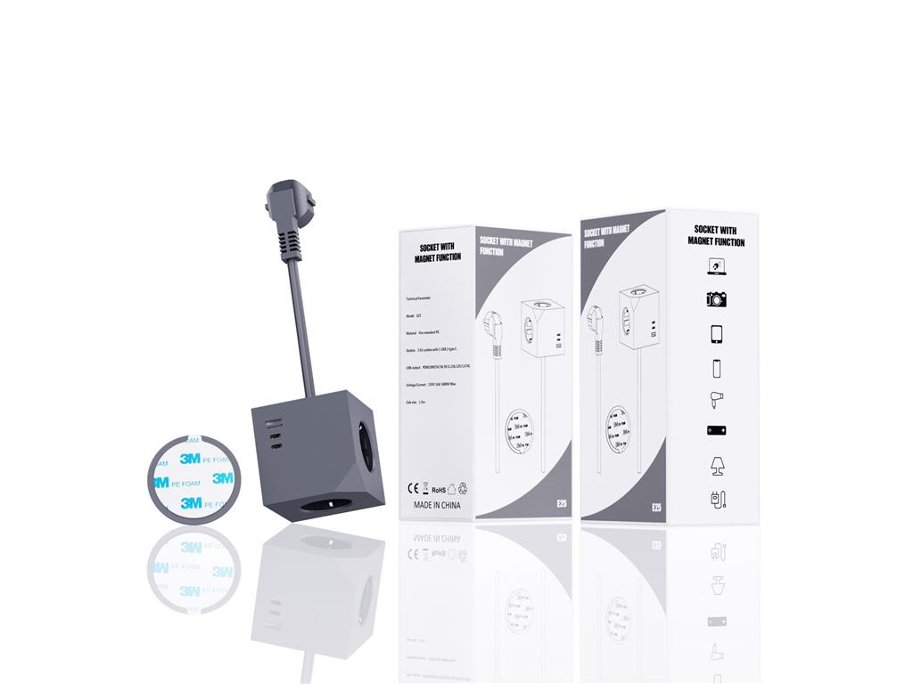 MicroConnect Razdjelnik Power Cube, 3 utičnice