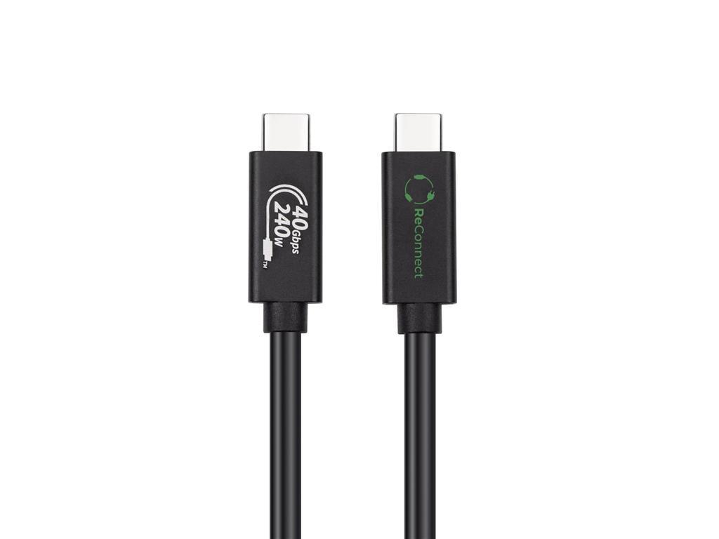 MicroConnect ReConnect USB C-C USB4 kabel 1m