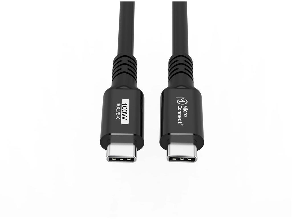 MicroConnect Premium USB4 Gen 3x2 USB-C kabel 0.25 m