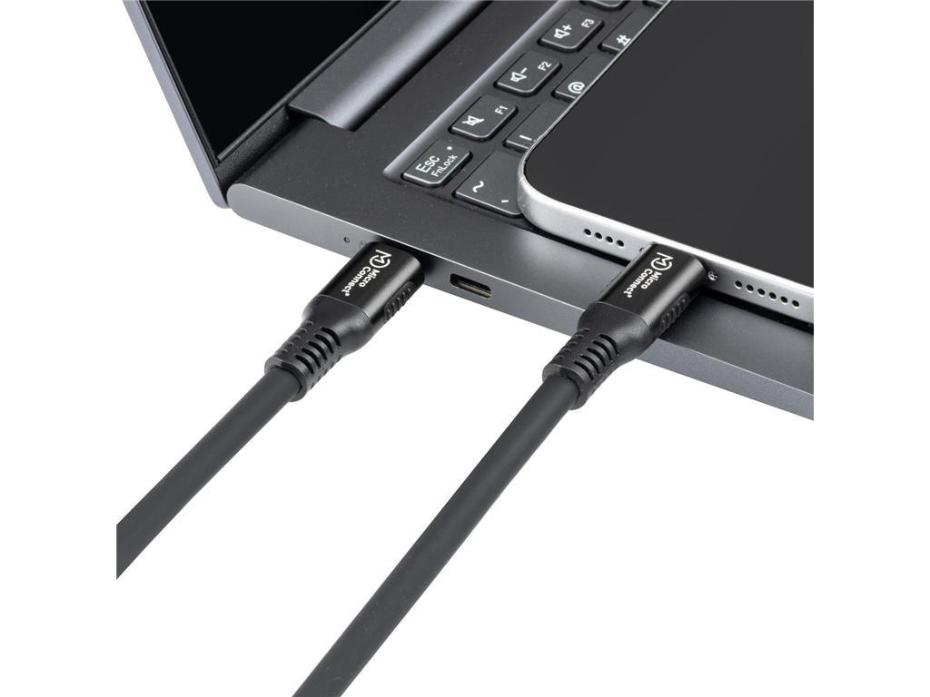 MicroConnect USB-C na USB-C kabel 0,5 m Premium